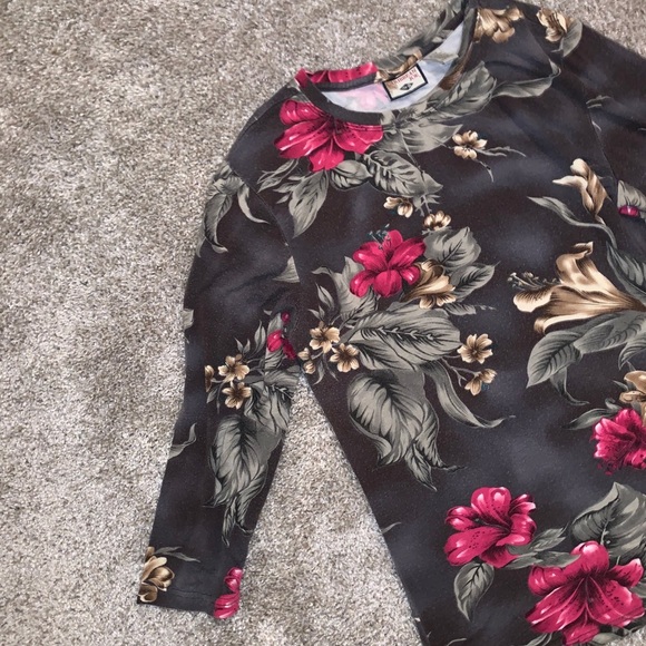 Caribbean Joe Womens Flower Top - Picture 4 of 8